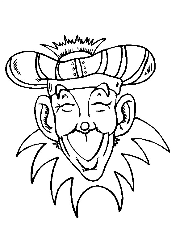 coloriage deguisement carnaval venise